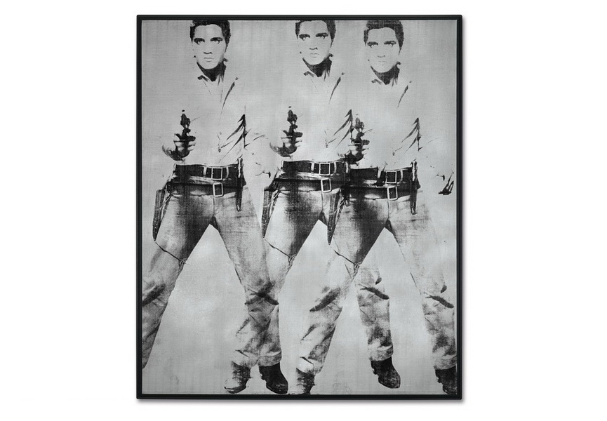 Andy Warhol - Triple Elvis (Ferus Type)