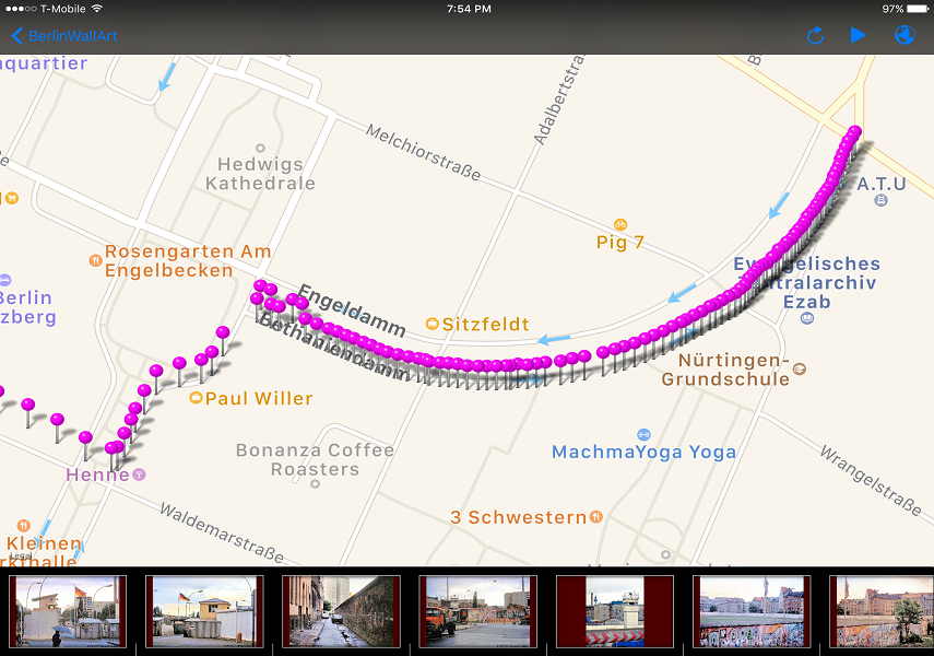 Route IV “Bethanianiendamm” in berlin