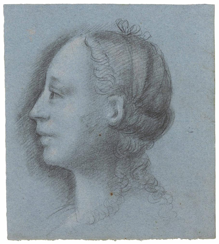 Bernardino Lanino Head Of A Young Woman In Profile, Facing Left