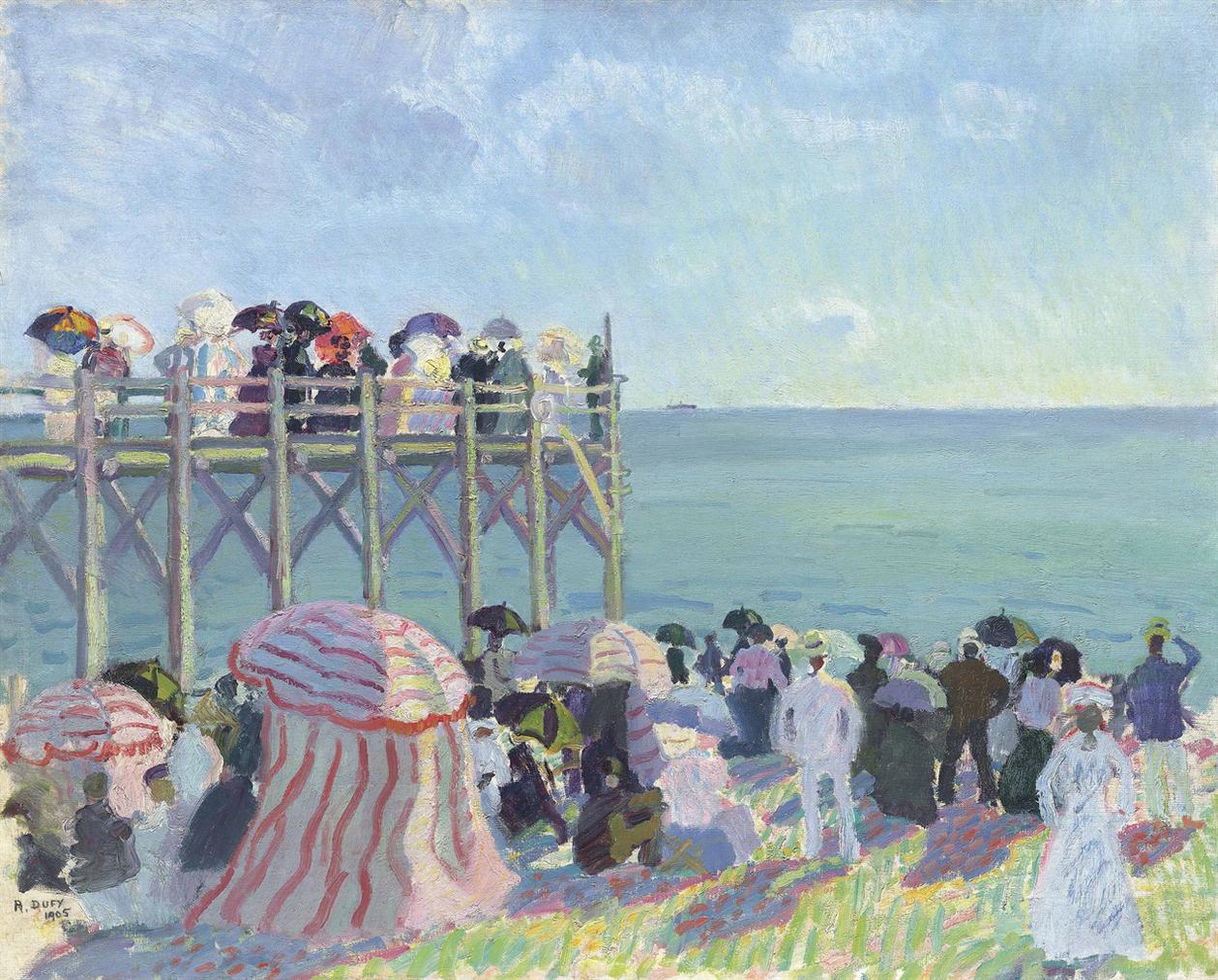 The Beach at Sainte-Adresse, 1906 Raoul Dufy (French, 1877-1953)