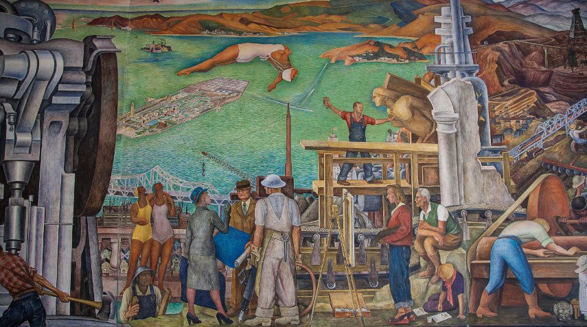 A Detail from the Fourth Project of the Mural