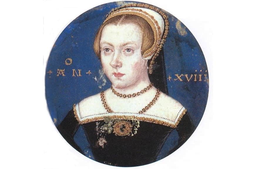 A portrait miniature of Princess Elizabeth Tudor by Levina Teerlinc, c. 1550-51; one of famous women artists in history