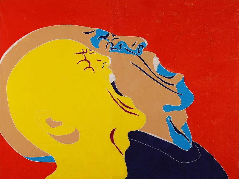 A25 Triumph Art Space, Fang Lijun, 2013-3016,122 x 163cm, Colored woodcut, 2016