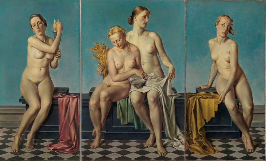 Nazis accepted the work by Adolf Ziegler called Die Vier Elemente