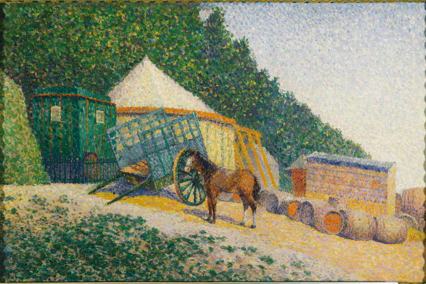 Pointillism art by Albert Dubois-Pillet