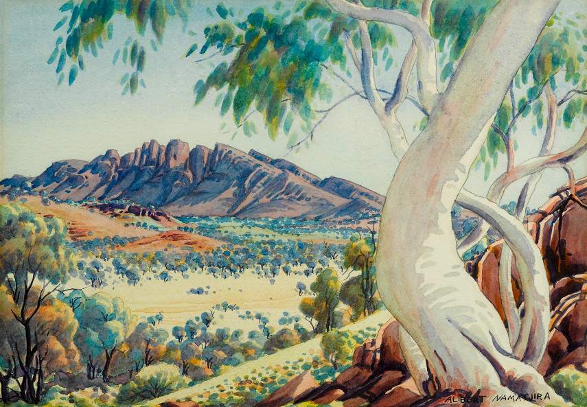 Albert Namatjira - Ghost Gums