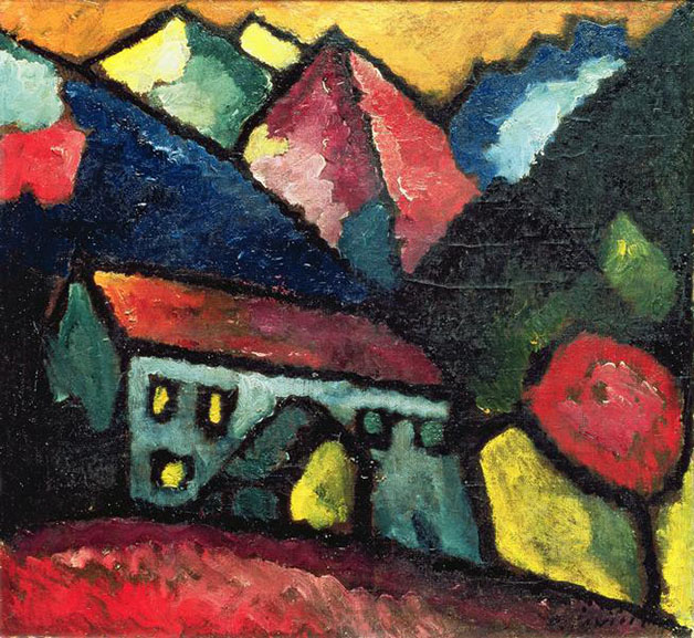 Alexei Yawlensky - House in the Mountains, 1912
