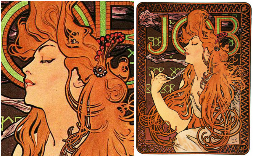 Alphonse Mucha - Job Cigarette papers, 1898