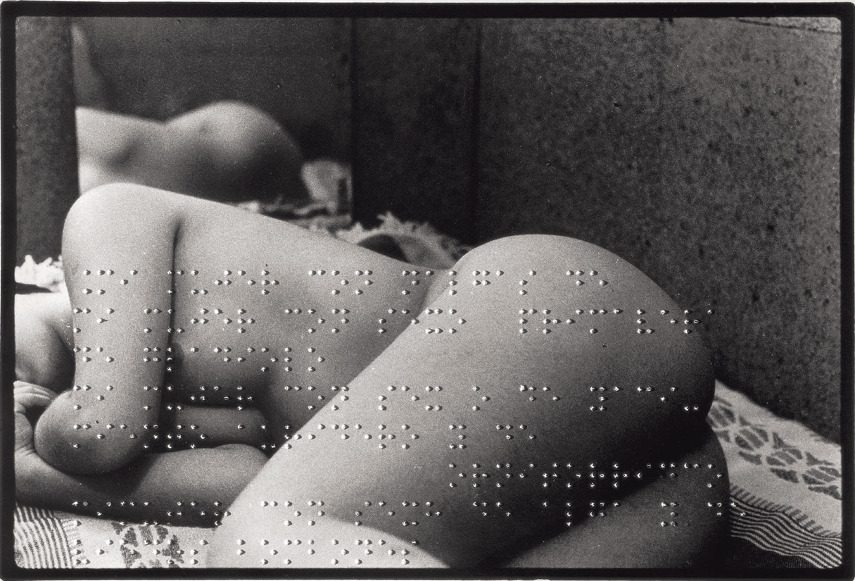 andré Breton - Union Libre (a poem by French artist Andre Breton embossed in Braille on a photograph)