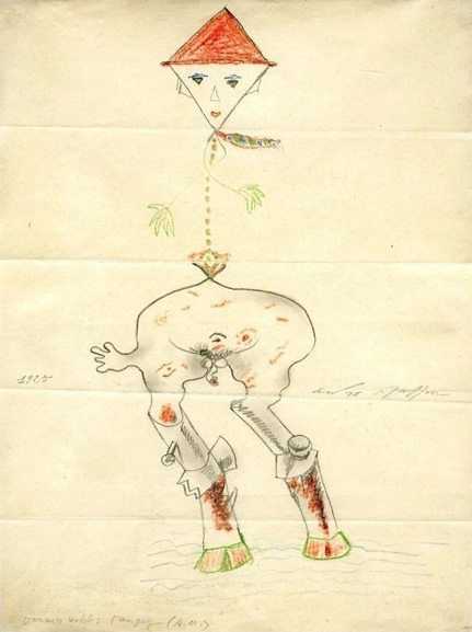 André Masson, Yves Tanguy, and others - Exquisite corpse, 1925. Image via onesurrealistaday.com