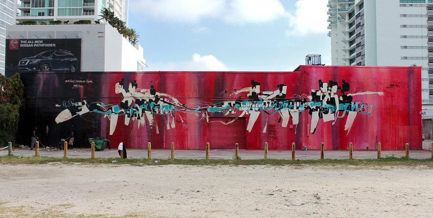 Anthony Lister - mural in Miami, FL, 2012