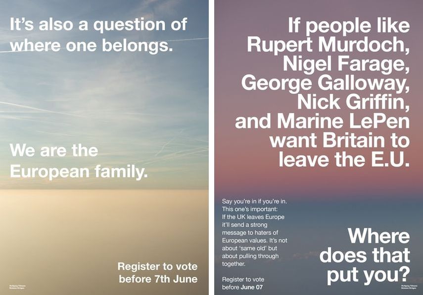 Wolfgang Tillmans Creates Posters Inspiring People to Vote