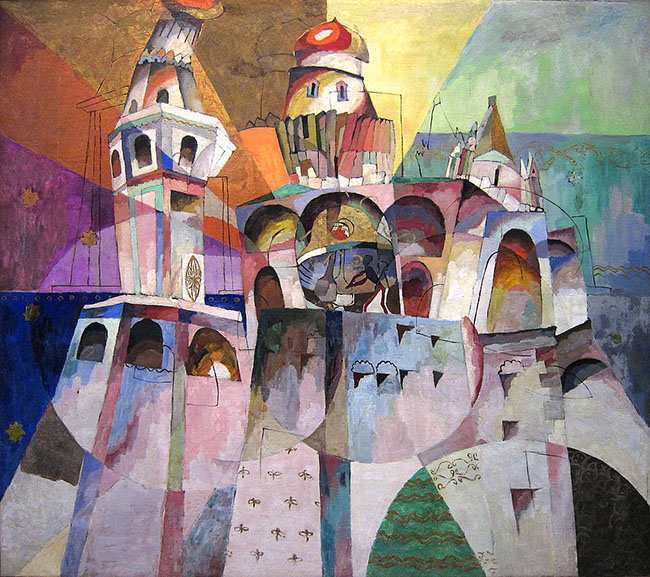 Aristarkh Lentulov - Bellringing. Ivan the Great Bell-Tower, 1915
