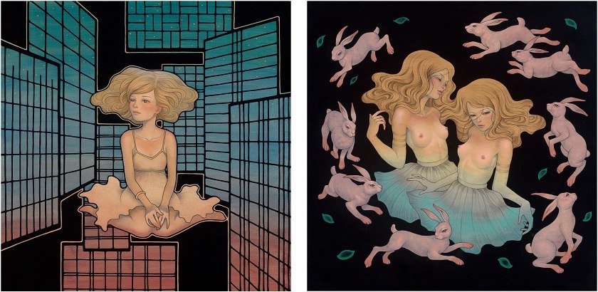 Audrey Kawasaki 2016 framed 