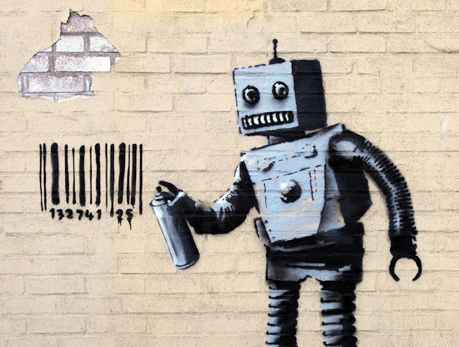 Banksy stencil