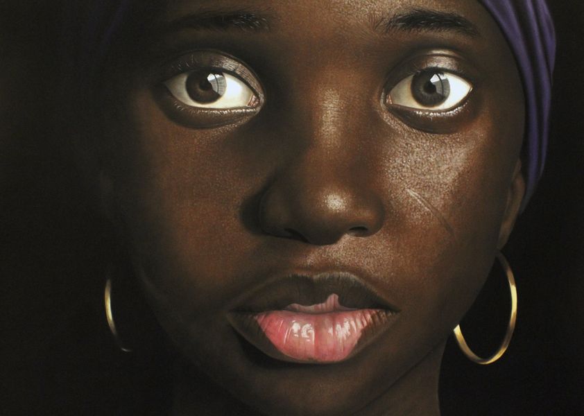 Babajide Olatunji - Tribal Marks Series III #21; 154 fair was also in marrakech