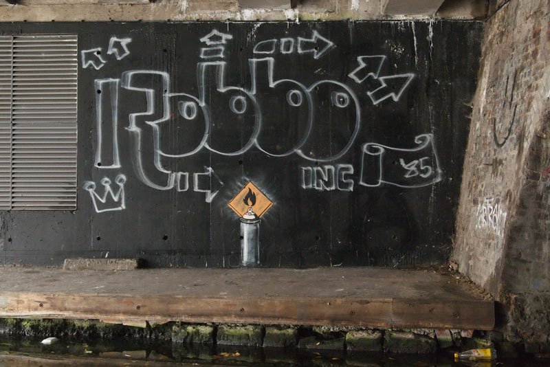 Banksy - An ode to King Robbo’s original piece, November 2011, Camden, London