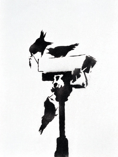 Banksy - Angry Crows, 2003 (40 x 30 cm)