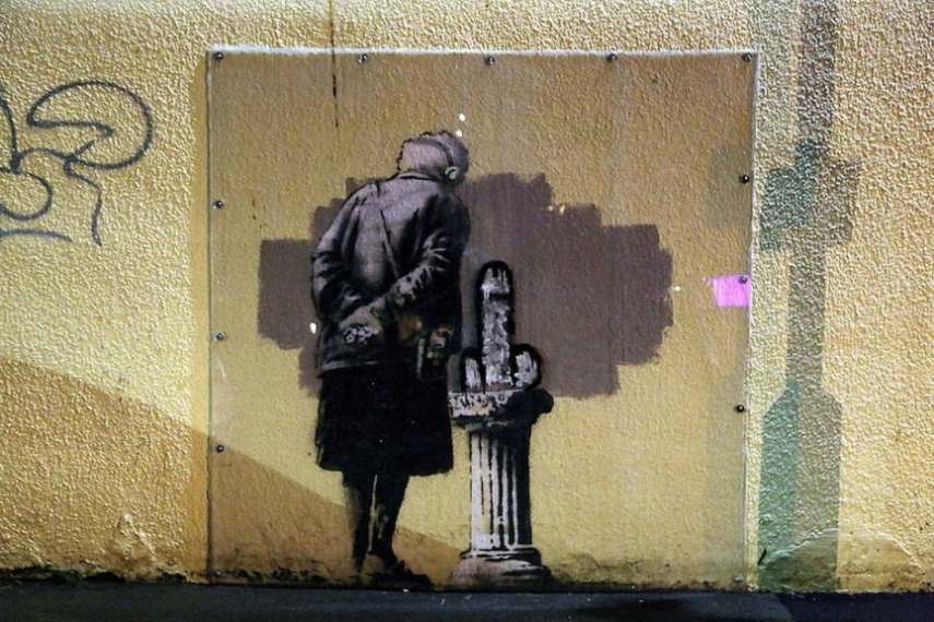 banksy plexiglas