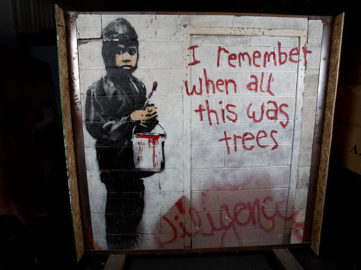 Banksy, news, Painted, Murals Auction Sale 2015, video, contact, july