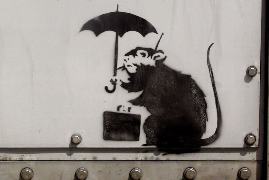 Banksy - Rat Rain