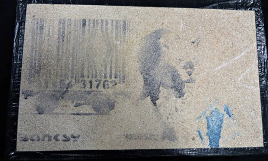 Banksy Stencil Appears at School Exhibition