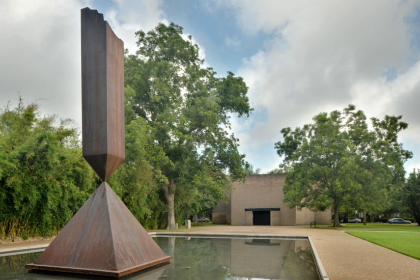 Barnett Newman - Broken Obelisk, Rothko Chapel, 1963-69, Image via enwikipediaorg new york american museum search 1968 new york