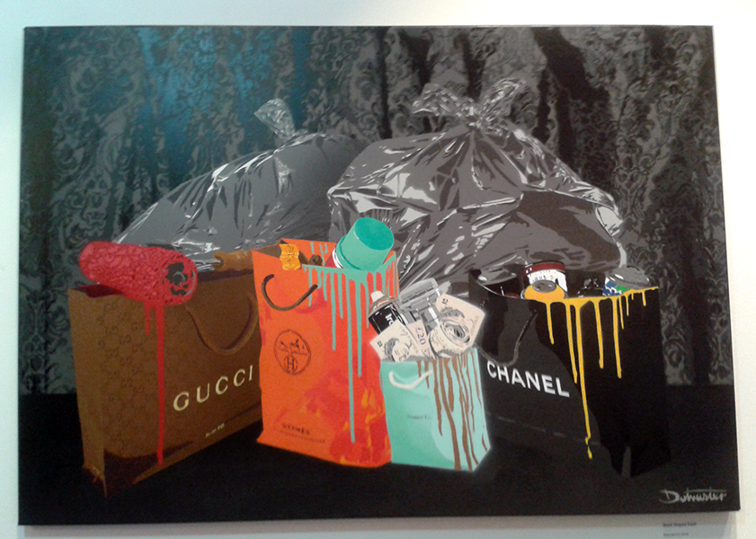Black Draped Trash
