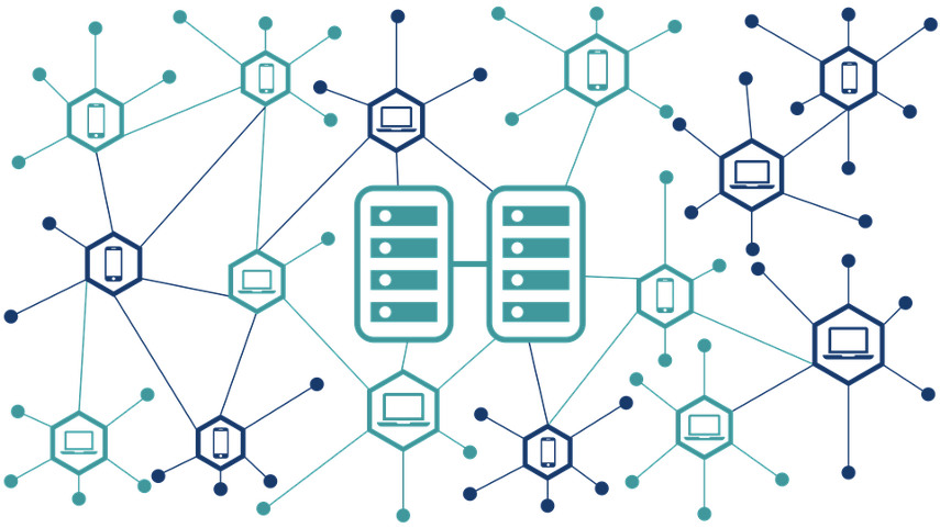 Blockchain Technology Illustration