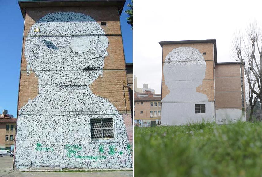 Blu mural Bologna