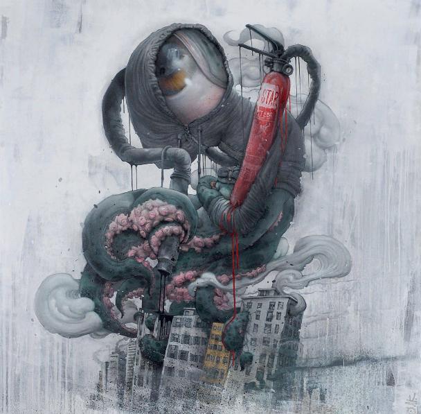 Bom.K - Vandal Monster, 2013 (160 x 160 cm)