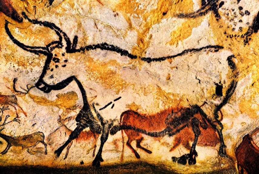 Famous Animal Paintings You Need To Know Widewalls   Bull Cave Art Lascaux Montignac And Dordogne 