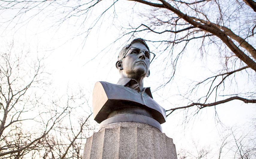 Bust of Edward Snowden