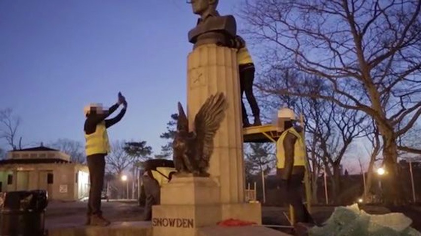 Bust of Edward Snowden