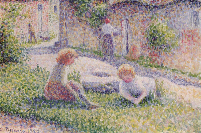 Camille Pissarro's pointillism painting