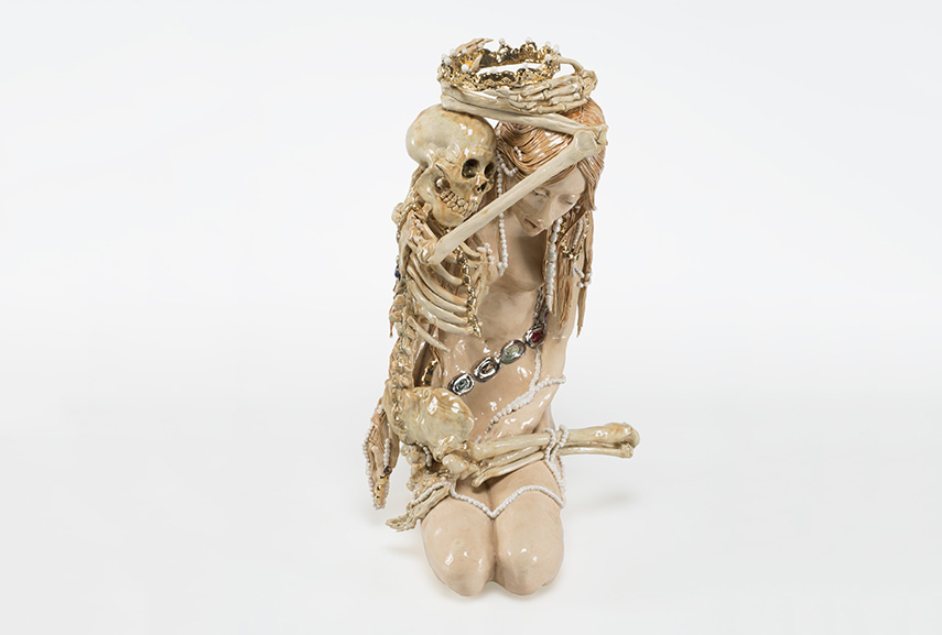 Carolein Smit - Dood en het meisje (Death and the maiden 4), 2014. Ceramics, 60cm in height
