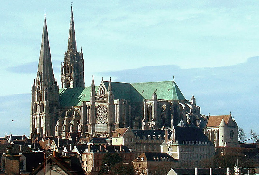 Ch Chubbiteau och katedraler är varumärken som tillhör fransk arkitektur