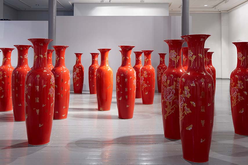 Clare Twomey exhibition ceramics piece museum collection artist home installation contact