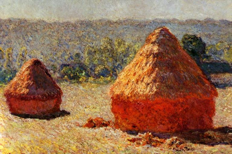 Repetition In Art To Be Exactly The Same Over And Over Again Widewalls   Claude Monet Haystacks End Of Summer Image Via Mondomuralsanddesigncom 768x512 