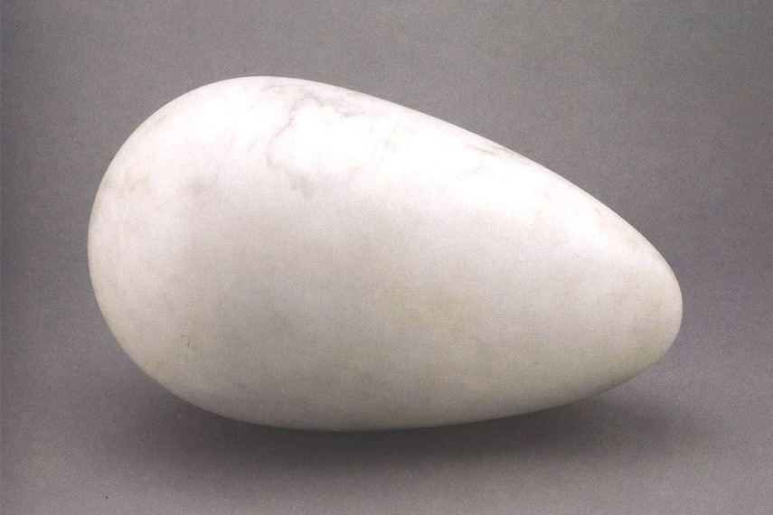 Romanian french artist who lived in New York, Brancusi, sculpted abstracted human faces 