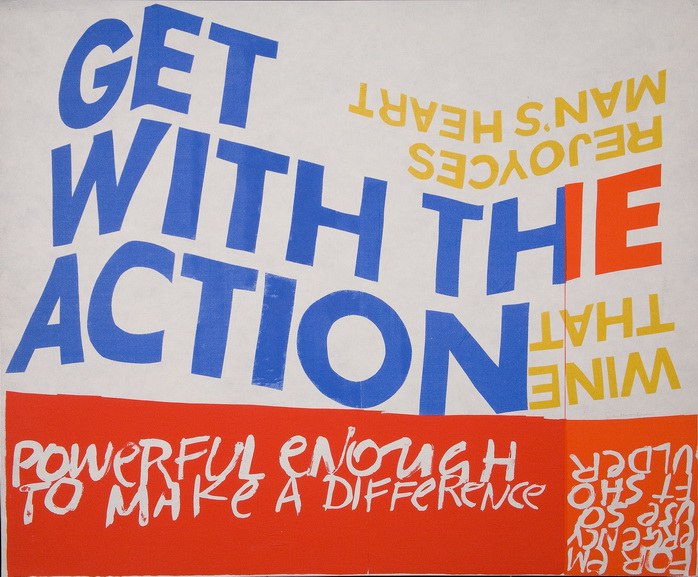 Corita Kent - Emergency use soft shoulder from 1966