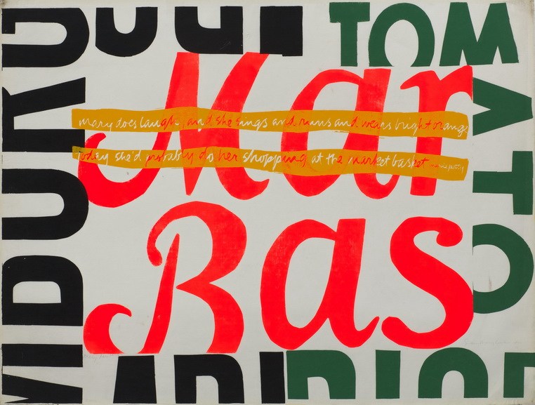 Corita Kent - Mary does laugh, 1964
