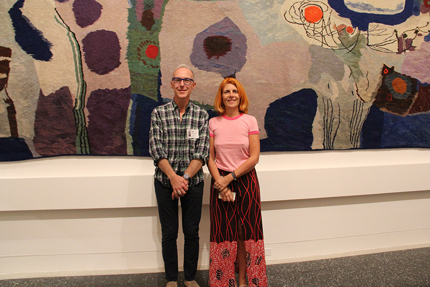 Curators Silvia Barisione and Gianni Franzone
