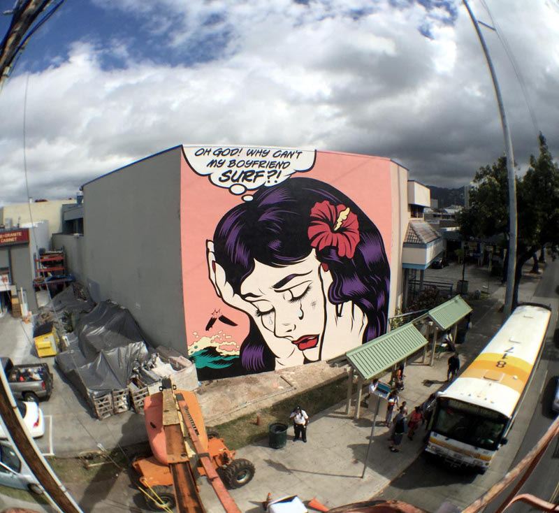 DFace - Oh God, Why Can't My Boyfriend Surf - Honolulu, Hawaii, 2015 - 2