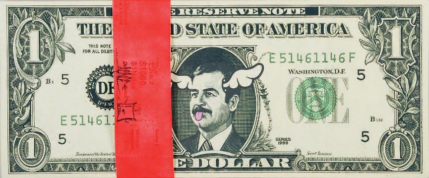 D*Face - Saddam Dollar, 2006 (35 x 84,5 cm)