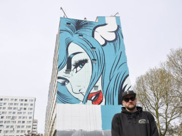 D*Face mural in Paris 2018