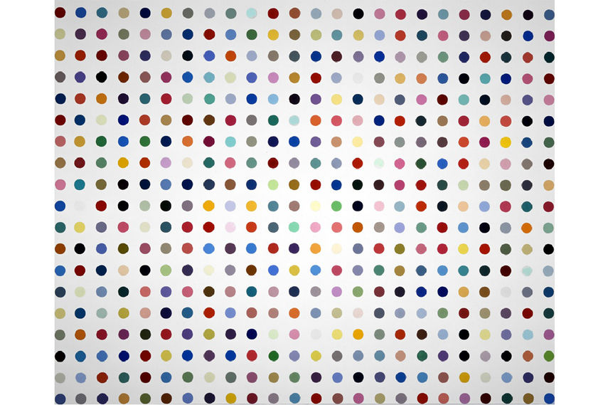 Damien Hirst dot paintings