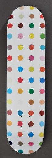 Damien Hirst- Supreme skate deck (Spot), 2009