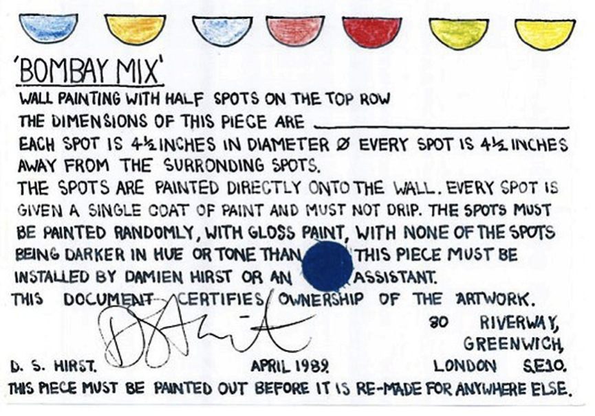 The Bombay Mix Certificate of Authenticity