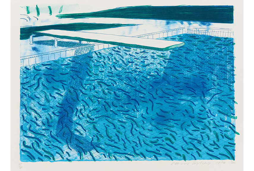 David Hockney's litography series is created in a collaboration with several printers